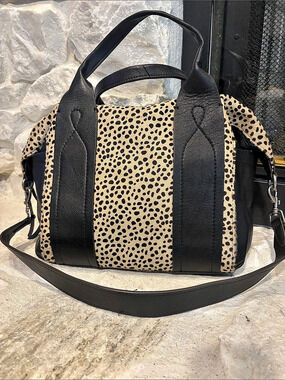 Aimee Kestenberg Leopard Print Leather Shoulder Bag